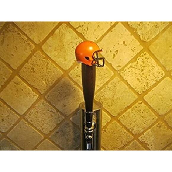 NFL Cleveland Browns Beer Tap Handle Team Football Kegerator Brown Wood - Picture 3 of 3